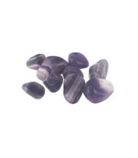 Pack of 24 Tumble Stone - Amethyst Banded L (A grade)