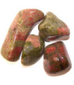 Paquet de 24 pierres d'achoppement L - Unakite L