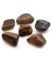 Bag of 6 Large African Tumble Stones - Tigers Eye - Varigated