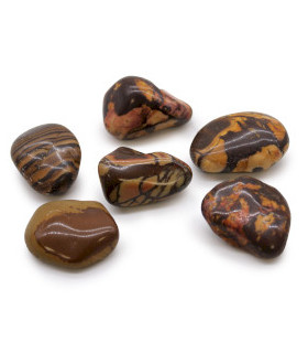 Bag of 6 Large African Tumble Stones - Picture Nguni