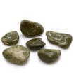 Bag of 6 Large African Tumble Stones - Epidote Snowflake