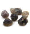 Bag of 6 Large African Tumble Stones - Grey Agate - Botswana