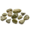 Bag of 12 Medium African Tumble Stones - Epidote Snowflake