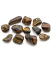 Bag of 12 Medium African Tumble Stones - Tigers Eye - Varigated