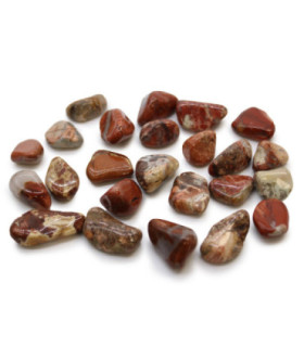 Sachet de 24 petites pierres africaines - Jaspe clair - Brecciated