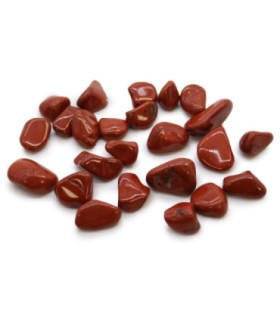 Bag of 24 Small African Tumble Stones - Jasper - Red