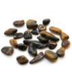 Bag of 24 Small African Tumble Stones - Tigers Eye - Varigated