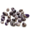 Bag of 24 Small African Tumble Stones - Amethyst - Chevron