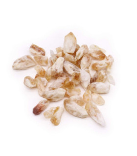 Unrefined Citrine Topaz Points - Radiating Sun Gems