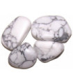 Pack of 24 L Tumble Stone - Howlite, White