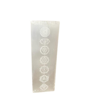 Selenite Block Lamp 25cm - Chakra