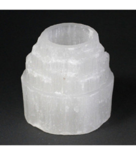 Elegant Selenite Candle Holders