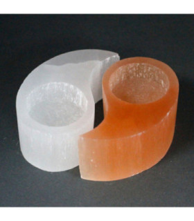 Elegant Selenite Candle Holders