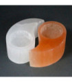 Selenite Ying Yang Candle Holder