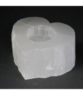 Elegant Selenite Candle Holders