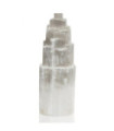 Natural Selenite Tower Lamp - 25 cm