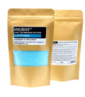 Slumber-Inducing Aromatherapy Bath Salts - Sleepy Head | Pure Essential Oils
