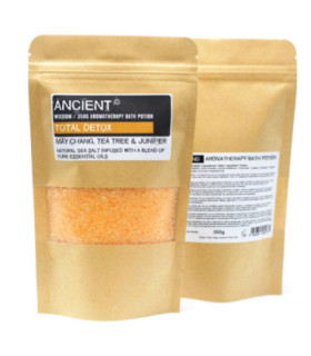 Sels de bain rajeunissants d'aromathérapie - Total Detox | Huiles essentielles pures