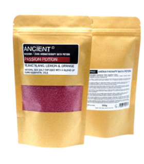 Passion Aromatherapy Bath Potions - Pure Essential Oils and Sea Salt