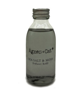 140ml Reed Diffuser Refill in Sea Salt and Moss | Agnes and Cat