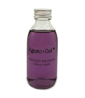 140ml Reed Diffuser Refill in Pressed Peonies | Agnes & Cat