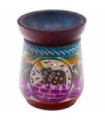 Large Soapstone Oil Burner 13x10cm - Elephant - Five Colours
