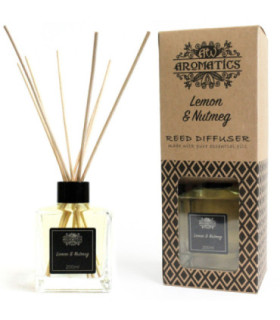 Lemon & Nutmeg Essential Oil Reed Diffuser: Unlock Aromatic Magic