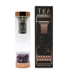 Bouteille d'infusion en verre de cristal, élégante et durable, pour les mélanges de thé artisanaux