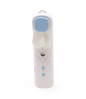 White Nano Mist Face Fan &amp; Spray : Hydratation et rafraîchissement en déplacement