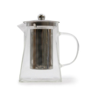 Théière à infusion en verre - Forme de tour - 750ml