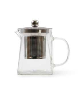 Théière à infusion en verre - Forme de tour - 350ml