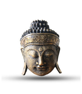Tête de bouddha éclat d'or - Décor de luxe imprégné de chaleur