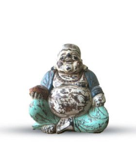 Statue de Bouddha vintage fabriquée à la main - Décor serein et élégant