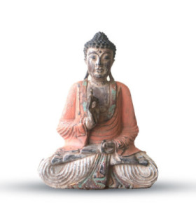Statue de Bouddha vintage fabriquée à la main - Décor serein et élégant