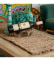 Water Hyacinth Table Runner - Robusta And Fringe - 150cm