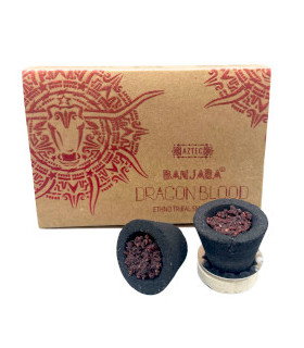 Set de tasses en résine exquise au design tribal et au parfum de sang de dragon