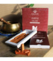 Lot de 15 briques d'encens naturel et brûleur - Bois ambré