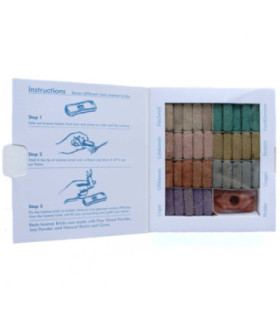 Sets de briques d'encens naturel en résine : Trésors aromatiques variés