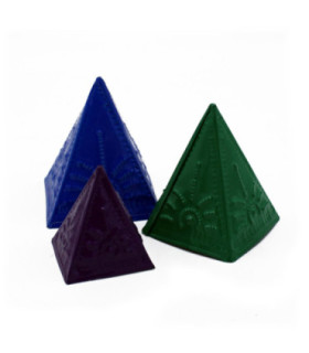 Set de moules à encens - Bleu Vert Violet