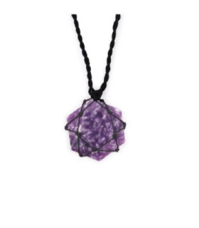 Lepidolite Hexagon Pendant - A Symbol of Balance and Harmony