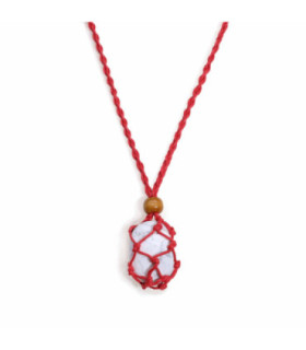 Cordon de collier en cristal et pierres précieuses 45cm/18inch - Rouge