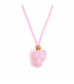 Collier en cristal et pierres précieuses 45cm/18inch - Rose
