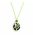 Collier en cristal et pierres précieuses 45cm/18inch - Vert