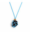 Crystal Gemstone Necklace Cord 45cm/18inch - Blue