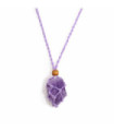 Crystal Gemstone Necklace Cord 45cm/18inch - Purple