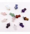 Gemstone Mushrooms Pendants (12 assorted)  20x15mm
