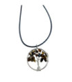 Tree of Life Pendant - Tiger Eye