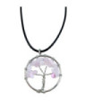 Tree of Life Pendant - Rose Quartz