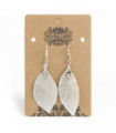 Boucles d'oreilles - Bravery Leaf - Argent