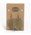 Boucles d'oreilles - Bravery Leaf - Rainbow